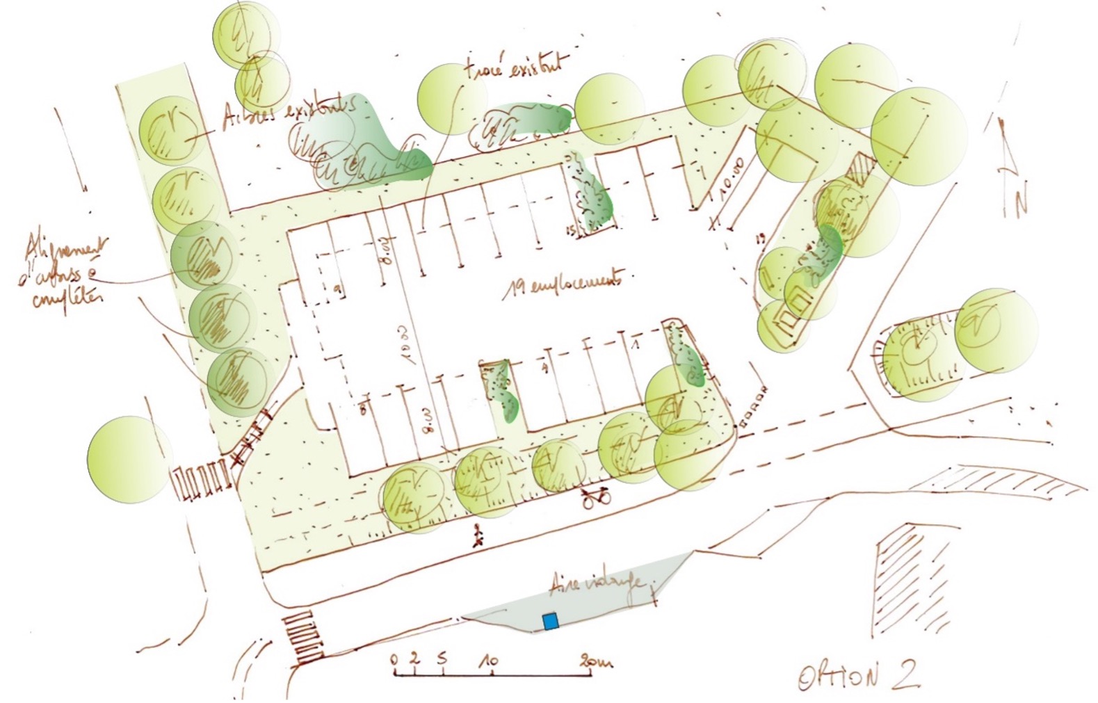 Projet aire de 19 Camping-cars à Sassenage - Métropôle de Grenoble